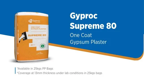 Gyproc Supreme 80 one coat gypsum Plaster